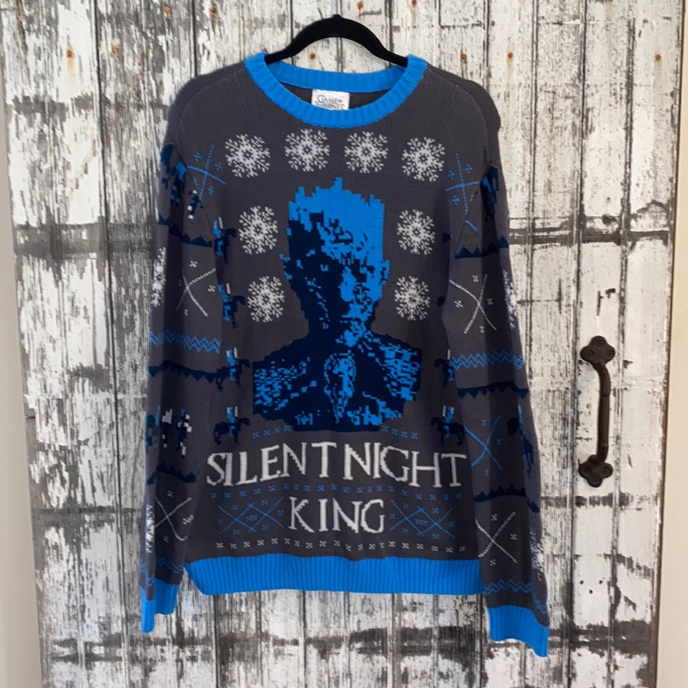 Game of Thrones silent knight king ugly Christmas sweater